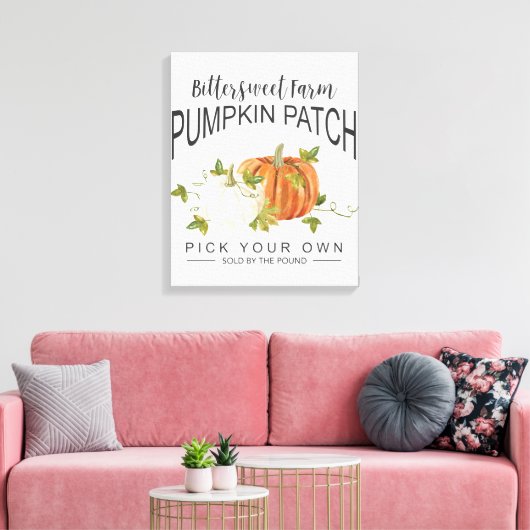 FALL PUMPKIN PATCH LEINWANDDRUCK (Insitu (Wohnzimmer))