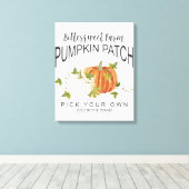 FALL PUMPKIN PATCH LEINWANDDRUCK (Insitu (Holzboden))