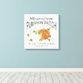 FALL PUMPKIN PATCH LEINWANDDRUCK (Insitu (Holzboden))