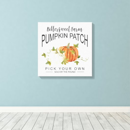 FALL PUMPKIN PATCH LEINWANDDRUCK (Insitu (Holzboden))