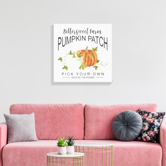 FALL PUMPKIN PATCH LEINWANDDRUCK (Insitu (Wohnzimmer))