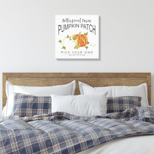 FALL PUMPKIN PATCH LEINWANDDRUCK (Insitu (Schlafzimmer))