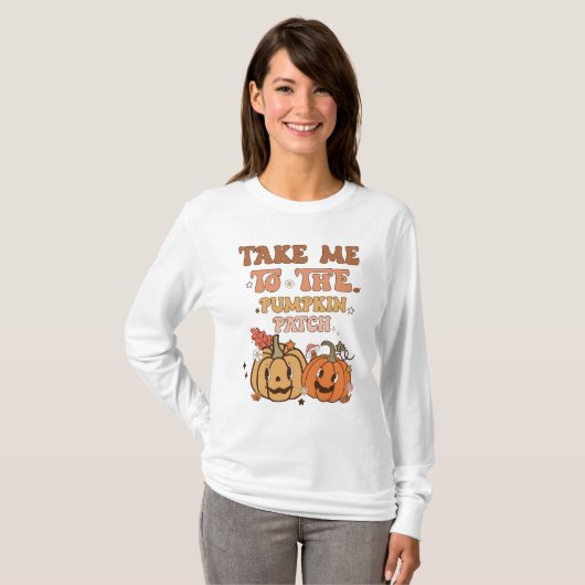 Fall Pumpkin Patch Liebhaber fallen Spaß T-Shirt (Vorne ganz)
