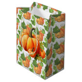 Fall Pumpkin Patch Mittlere Geschenktüte (Rückseite Schrägansicht)