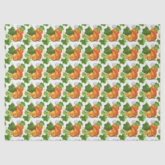 Fall Pumpkin Patch Seidenpapier (Vorderseite)