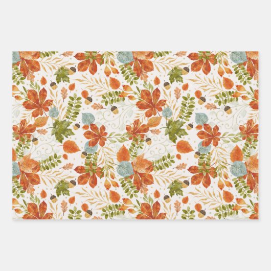 Fall Pumpkin Patch Truck Kariert Geschenkpapier Set (Vorderseite 2)