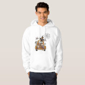 Fall Pumpkin Patch Truck mit Fledermausvogel Hoodie (Vorne ganz)