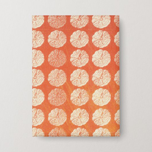 Fall Pumpkin Pattern Button (Vorderseite)