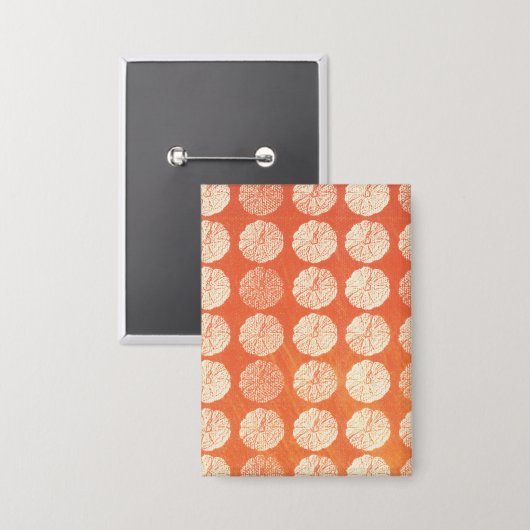 Fall Pumpkin Pattern Button (Vorderseite/Rückseite)