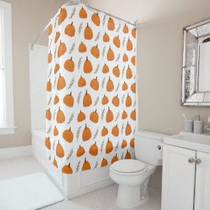 Fall Pumpkin Pattern Duschvorhang