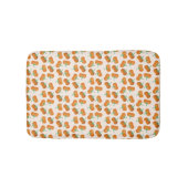 Fall Pumpkin Pattern Erntedank Harvest Orange Badematte (Vorderseite)