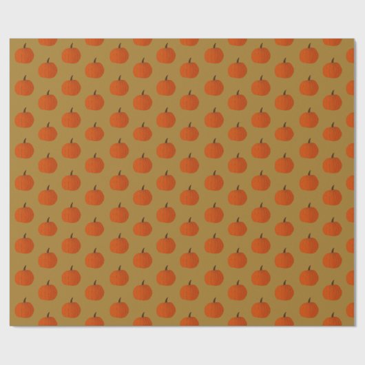 Fall Pumpkin Pattern Geschenkpapier (Flach)