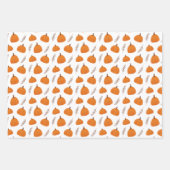 Fall Pumpkin Pattern Geschenkpapier Set (Vorderseite 2)