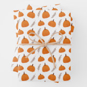Fall Pumpkin Pattern Geschenkpapier Set (Beispiel)