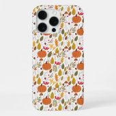Fall Pumpkin Pattern iPhone Hülle (Rückseite)
