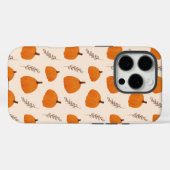 Fall Pumpkin Pattern Orange Case-Mate iPhone Hülle (Rückseite (Horizontal))