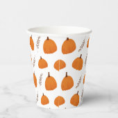 Fall Pumpkin Pattern Pappbecher (Rechts)