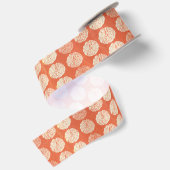 Fall Pumpkin Pattern Satinband (Rückseite)