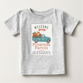 Fall Pumpkin-Pflaster Baby T-shirt (Vorderseite)