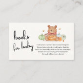 Fall Pumpkin Pie Teddy Bärenbücher für Babydusche Begleitkarte (Vorderseite)