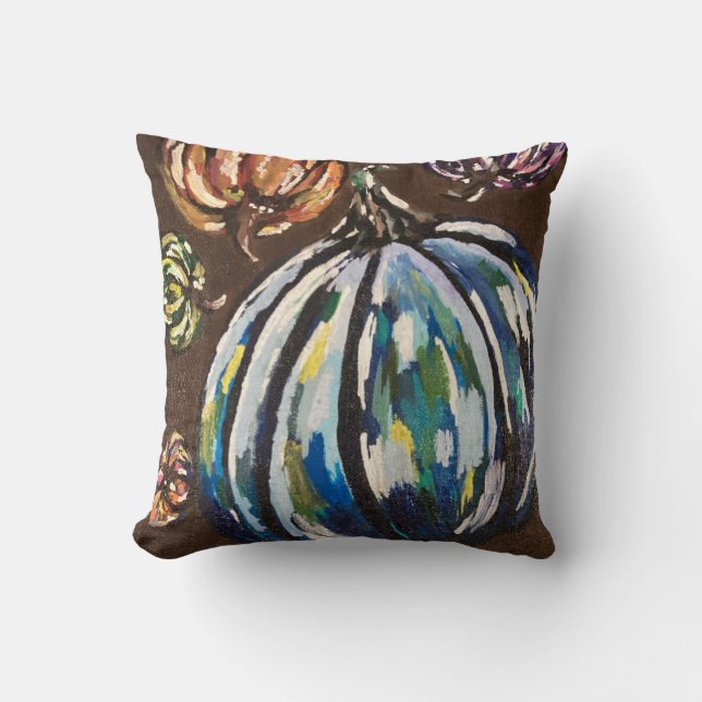 Fall Pumpkin Pillow Kissen (Vorderseite)
