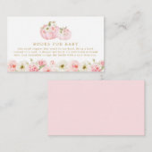 Fall Pumpkin Pink Books for Baby Begleitkarte (Vorne/Hinten)