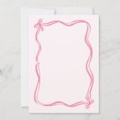 Fall Pumpkin PINK Scribble Hand Dragezeit VIER Einladung (Rückseite)