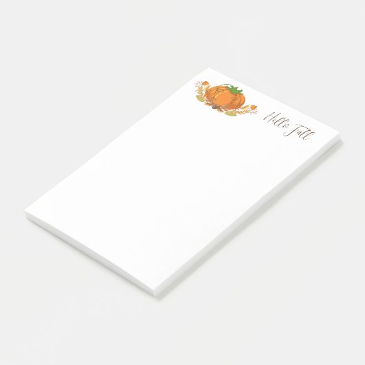 Fall Pumpkin Post Notes Post-it Klebezettel (angewinkelt)