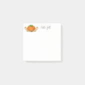 Fall Pumpkin Post Notes Post-it Klebezettel (Vorderseite)