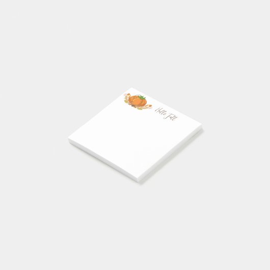 Fall Pumpkin Post Notes Post-it Klebezettel (angewinkelt)