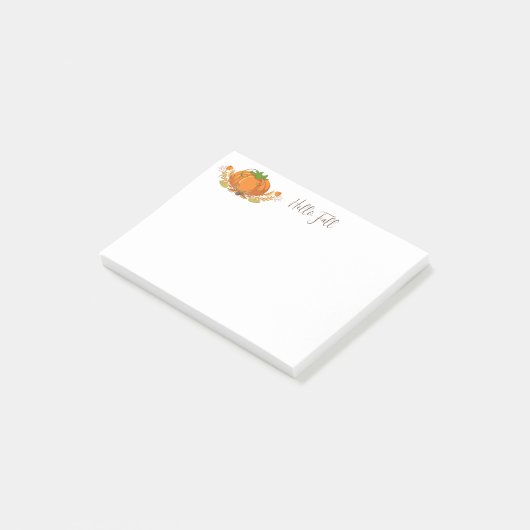 Fall Pumpkin Post Notes Post-it Klebezettel (angewinkelt)