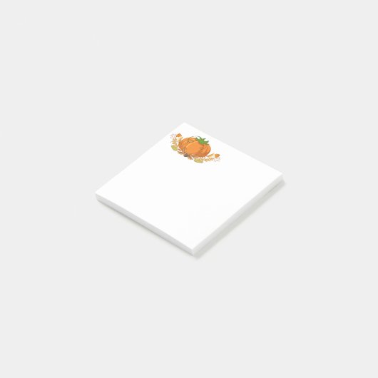 Fall Pumpkin Post Notes Post-it Klebezettel (angewinkelt)