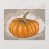Fall Pumpkin Postcard - Originale Kunst Postkarte (Vorderseite)