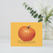Fall Pumpkin Postkarte (Stehend Vorderseite)