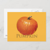Fall Pumpkin Postkarte (Vorne/Hinten)