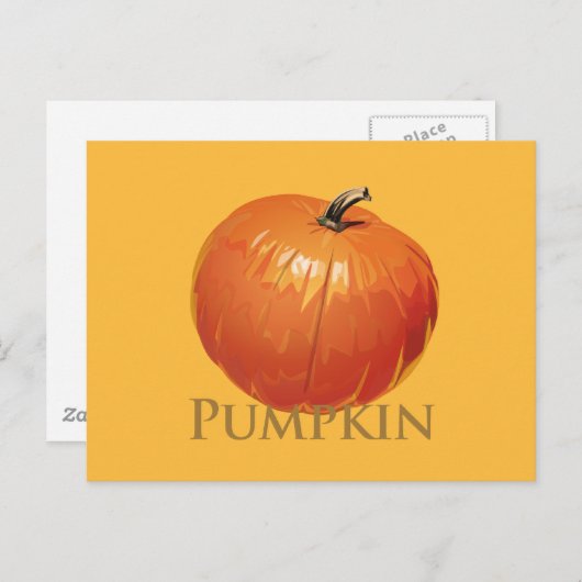 Fall Pumpkin Postkarte (Vorne/Hinten)