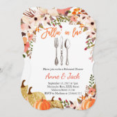 Fall Pumpkin Probe Dinner Einladung (Vorne/Hinten)