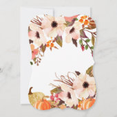 Fall Pumpkin Probe Dinner Einladung (Rückseite)