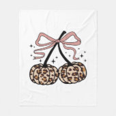 Fall Pumpkin, Pumpkin Cherries, Leopard Pumpkin, P Fleecedecke (Vorderseite)