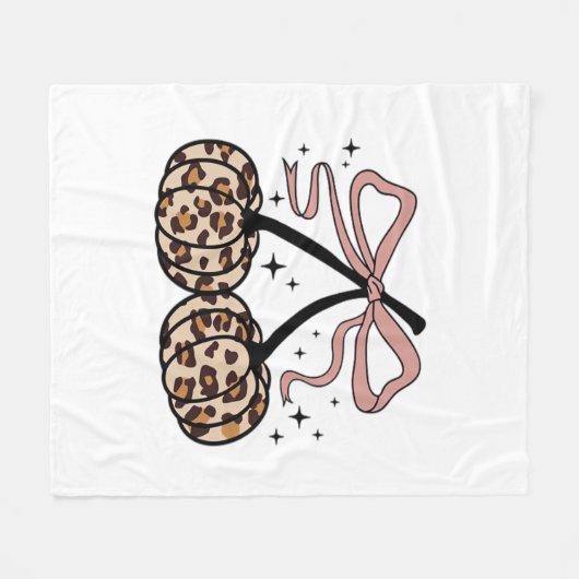 Fall Pumpkin, Pumpkin Cherries, Leopard Pumpkin, P Fleecedecke (Vorderseite (Horizontal))