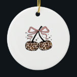 Fall Pumpkin, Pumpkin Cherries, Leopard Pumpkin, P Keramik Ornament<br><div class="desc">Fall Pumpkin,  Pumpkin Cherries,  Leopard Pumpkin,  Pink October,  Fall Sublimation,  Halloween Thanksgiving,  Pink October Shirt Oversized T-Shirt</div>