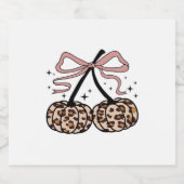 Fall Pumpkin, Pumpkin Cherries, Leopard Pumpkin, P Schaumweinetikett (Einzelnes Label)