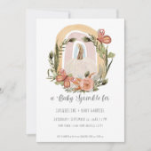 Fall Pumpkin Rainbow Mustard Blue Blush Blues Art Einladung (Vorderseite)