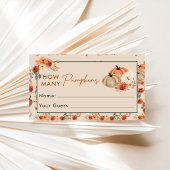 Fall Pumpkin Rate Wie viele Pumpkins Game Card Begleitkarte