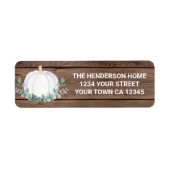 Fall Pumpkin-Rücksendeadresse (Vorne)