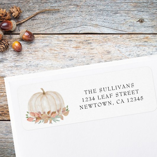 Fall Pumpkin-Rücksendeadresse