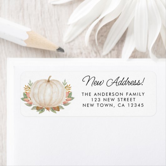 Fall Pumpkin-Rücksendeadresse (Insitu)