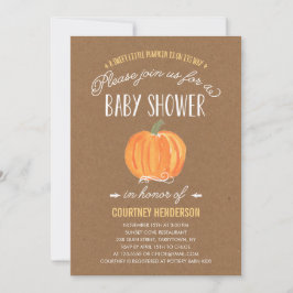 Fall Pumpkin Rustic | Einladung der Babydusche