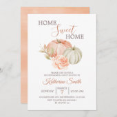 Fall Pumpkin Rustikales Party Einladung (Vorne/Hinten)