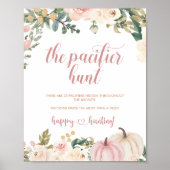 Fall Pumpkin Schnuller Jagd Kinderspielposter Poster (Vorne)